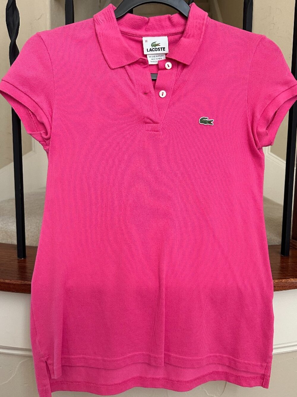 Lacoste Classic Pink Polo Shirt - 36